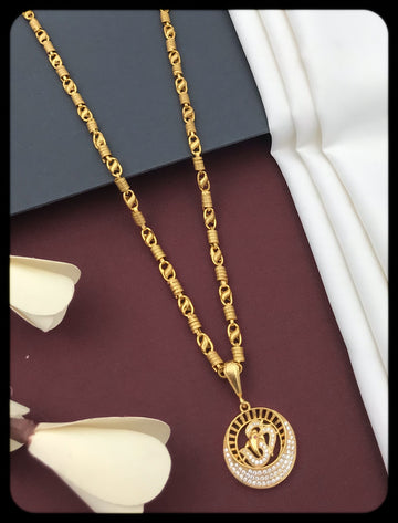 Sparklewind Gold Plated Mens Chain Pendant