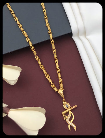 Tender Gold Plated Mens Chain Pendant