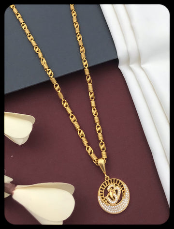 Sparklewind  Gold Plated Mens Chain Pendant