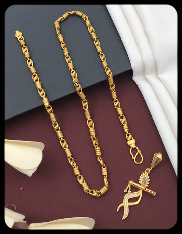 Tender  Gold Plated Mens Chain Pendant