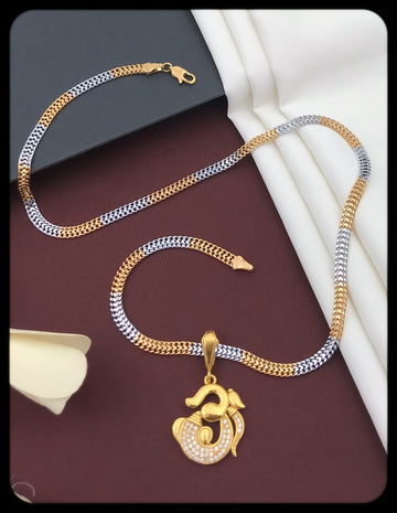 Otalgia Gold Plated Mens Chain Pendant