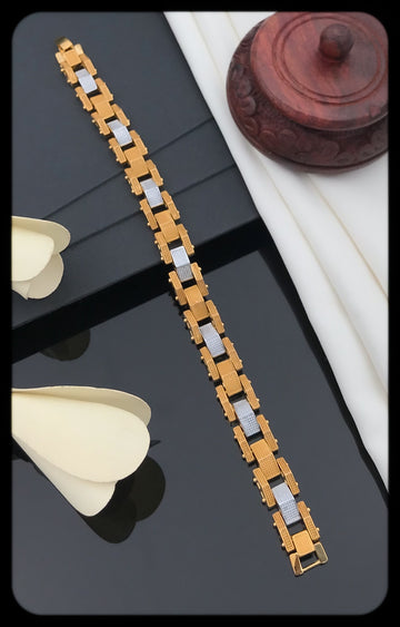 Dazzling Gold Plated Unisex Loose Bracelet