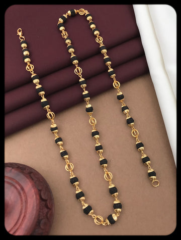 Pollex Gold Plated Rudraksha Mala